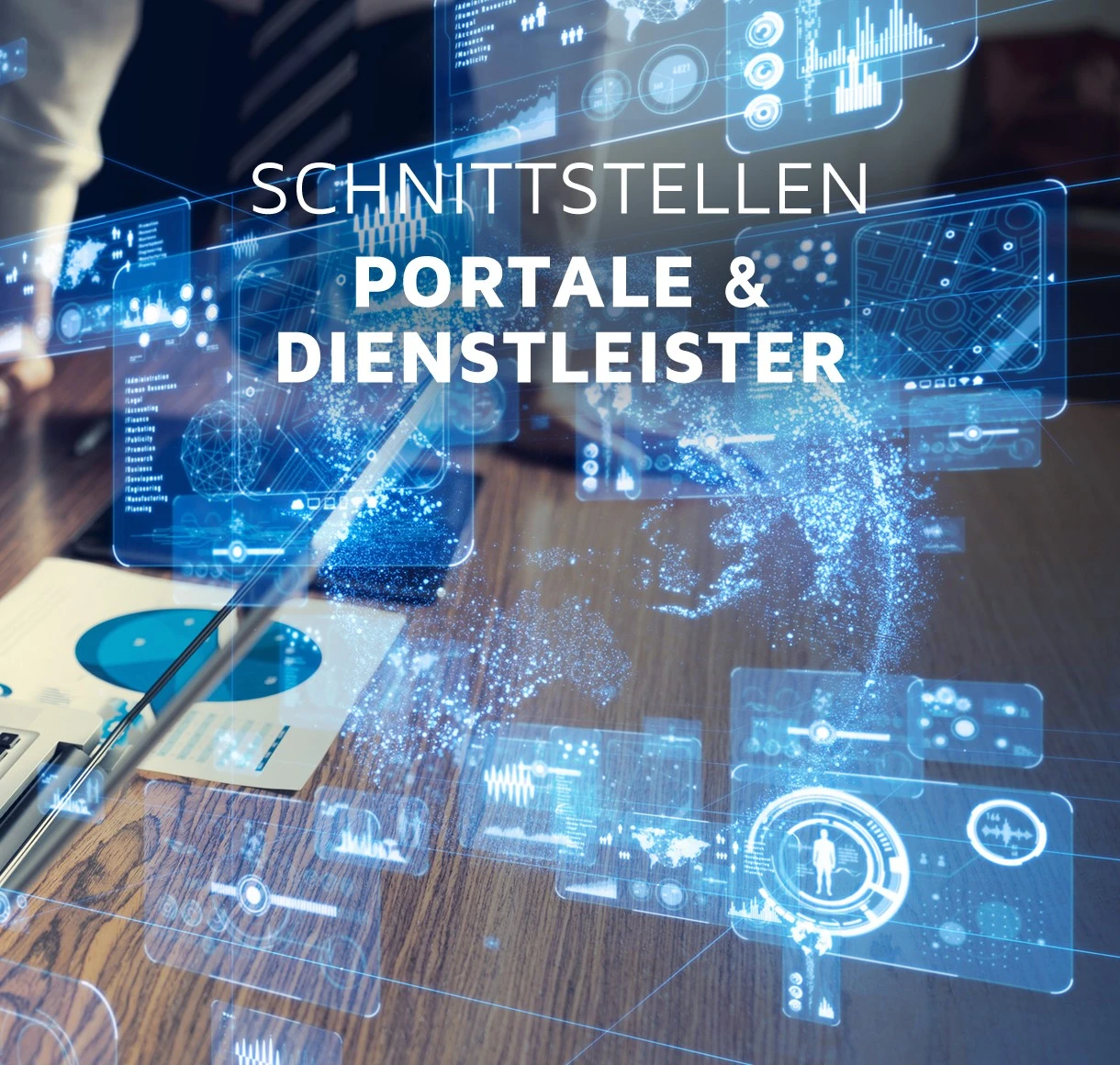 Schnittstellen zu Portale/Dienstleister